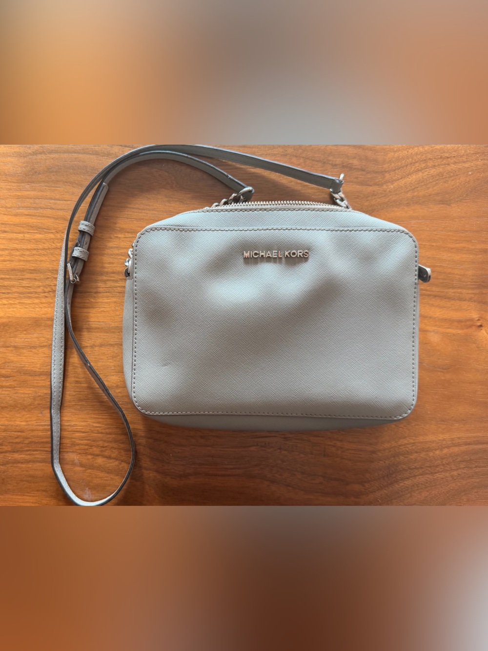 Michael Kors Light Gray Crossbody Bag